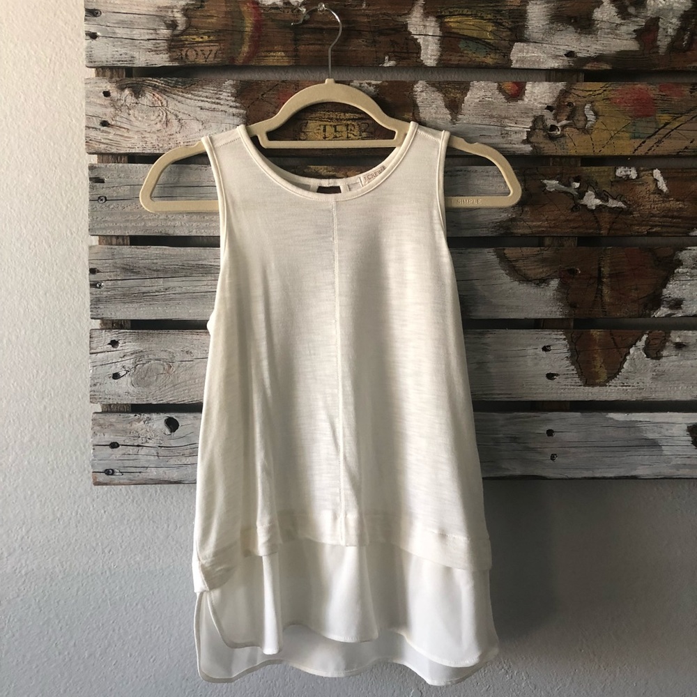 j.crew factory: cream tank top